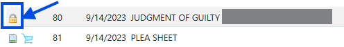 Viewable on Request (or VOR) docket images